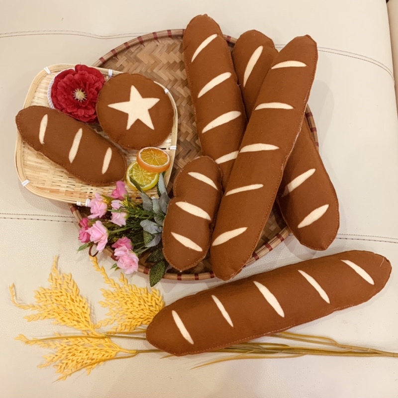 Bánh mỳ nâu vải nỉ nhồi bông