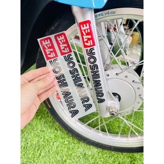 Tem Dán Chân Phuộc Chữ Yoshimura Chất Liệu Decal in Siêu Trong Sắc Nét,Tem Chống Thấm Nước Tốt