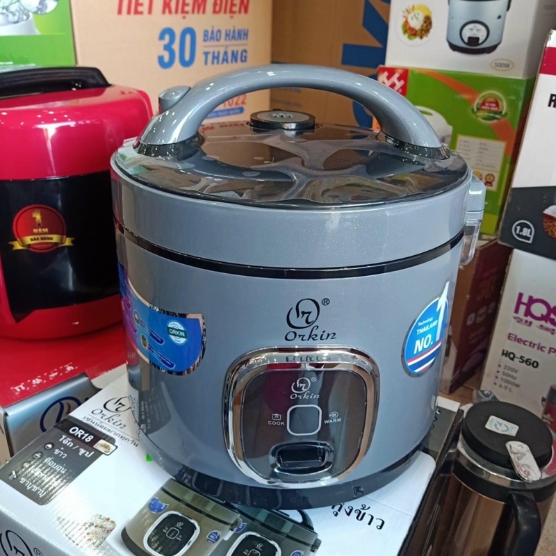 Nồi cơm điện Orkin Thái Lan OR18 dung tích 1,8Lít - Bảo hành 12 tháng