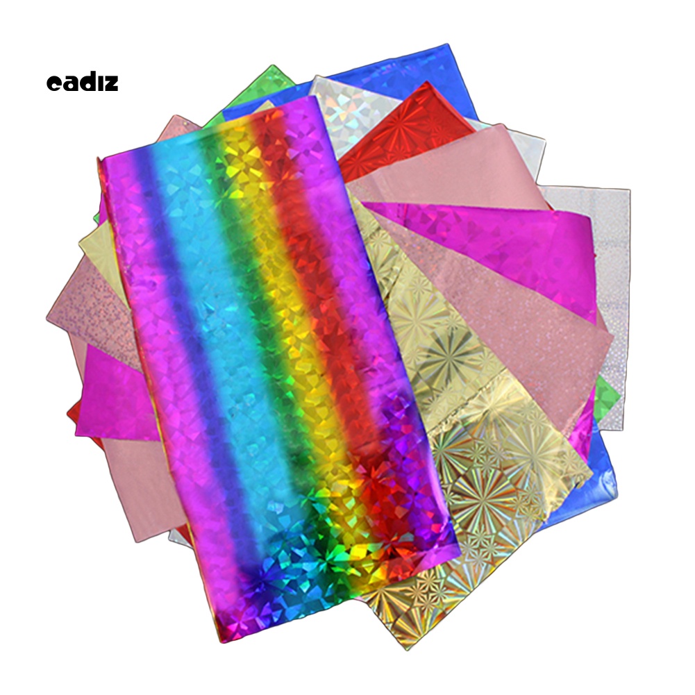 Set 10 Miếng Dán Lá Nhôm Lấp Lánh Trang Trí Móng Nghệ Thuật DIY