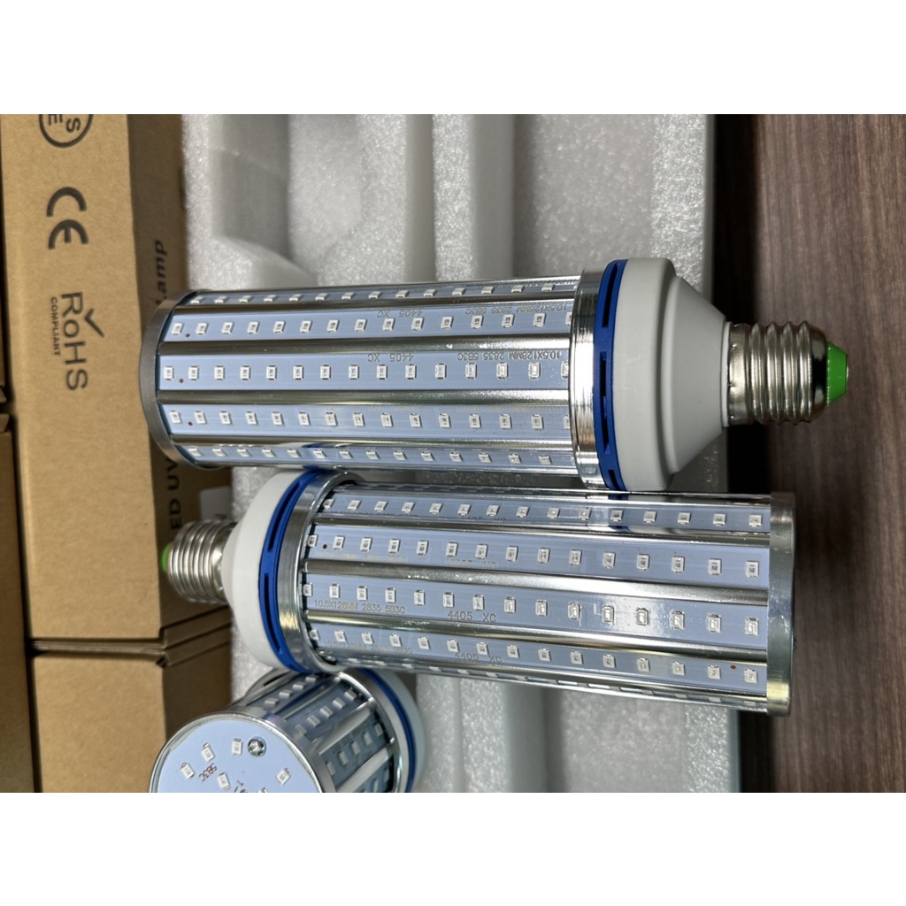 Bóng đèn UVC Led 60w diệt khuẩn Bóng Đèn Cực Tím Diệt Khuẩn Không Khí Bóng Đèn Tia UV chân xoáy