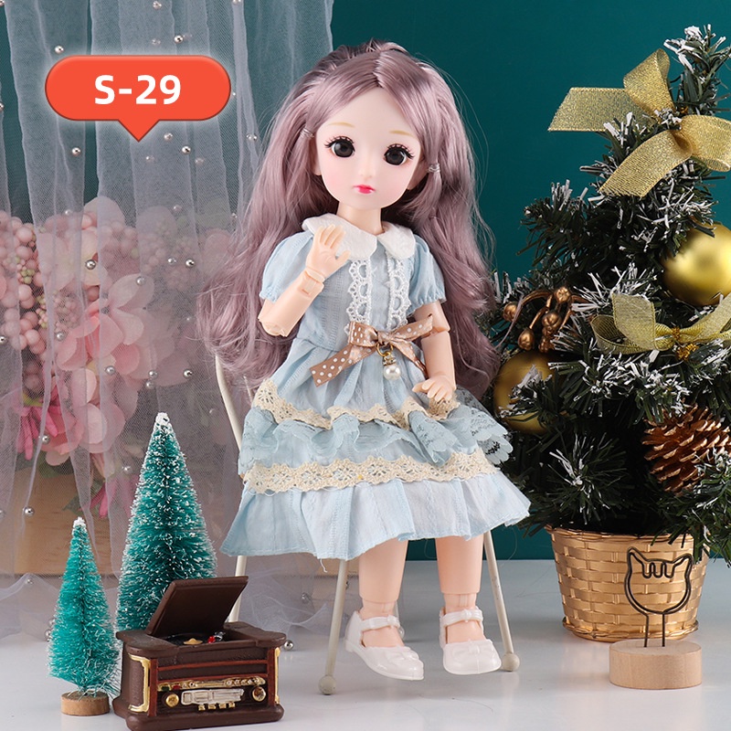 Búp bê Barbie búp bê Barbie 30cm Búp bê công chúa Trẻ em Mặc quần áo Búp bê quà tặng Ttd491