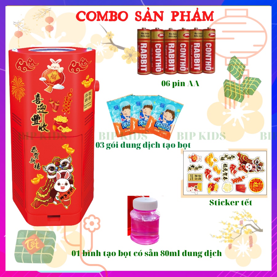 Máy tạo bong bóng có đèn LED kèm loa phát nhạc