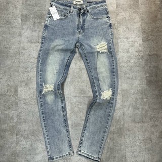 Quần jean nam rách cao cấp Quần jean nam rách form Slimfit