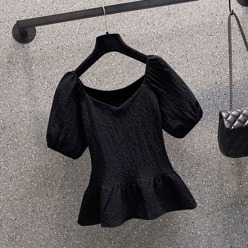 Bộ Áo Thun + Quần Dài Xẻ Tà Dáng Ôm Thời Trang Mùa Hè Hàng Mới 2023 Dành Cho Bạn Nữ