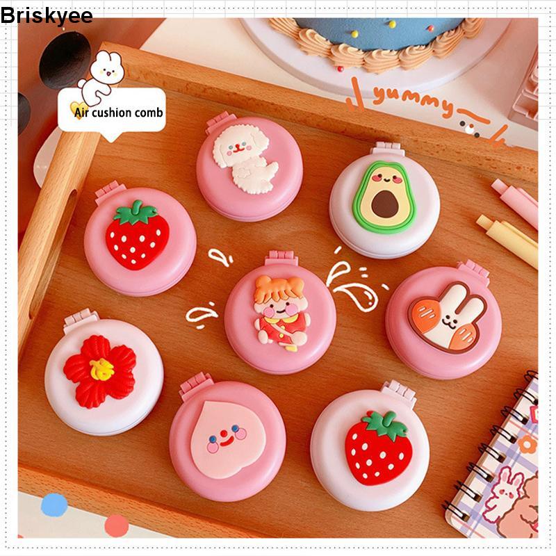 🎶Lược Gấp Kèm Gương Mini Phong Cách Hàn Quốc Dễ Thương - Shop Giao Mẫu Ngẫu Nhiên