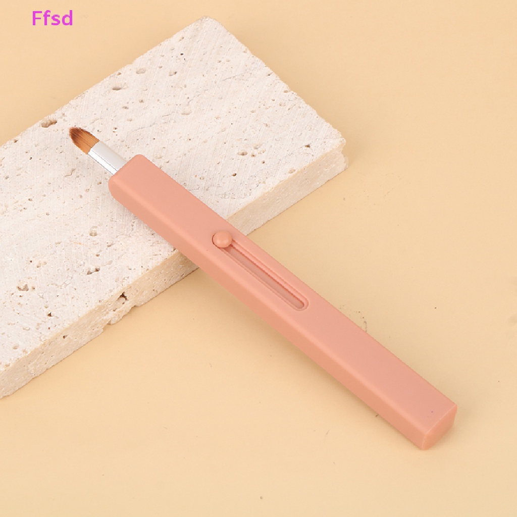 {Ffsd} Cọ Trang Điểm Môi Di Động Với Nắp Bảo Vệ Dụng Cụ Trang Điểm Có Thể Thu Vào * Bán Chạy
