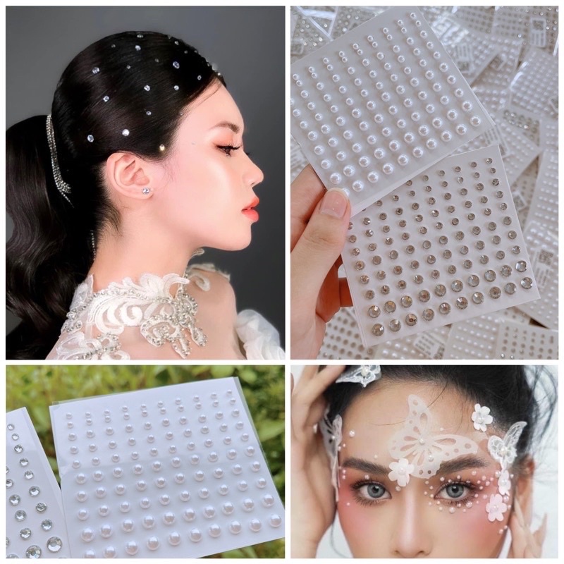 Đá Dán Tóc - Ngọc Dán Tóc / Dán Mặt cô dâu, Beauty