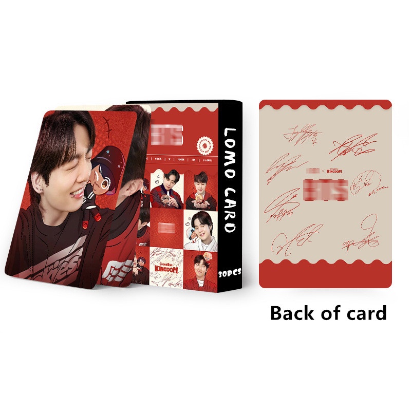 Hộp 30 Ảnh Lomo Card V JUNGKOOK SUGA JIN JIMIN RM J-HOPE Nhóm Nhạc Bts