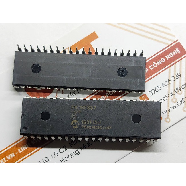 PIC16F887-I/P IC MCU 8BIT 14KB FLASH 40DIP