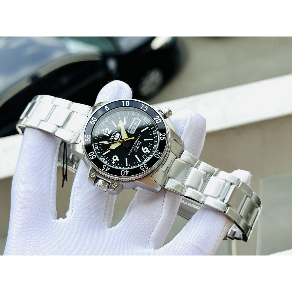 Đồng hồ nam dây thép Seiko Diver Automatic Map SKZ211