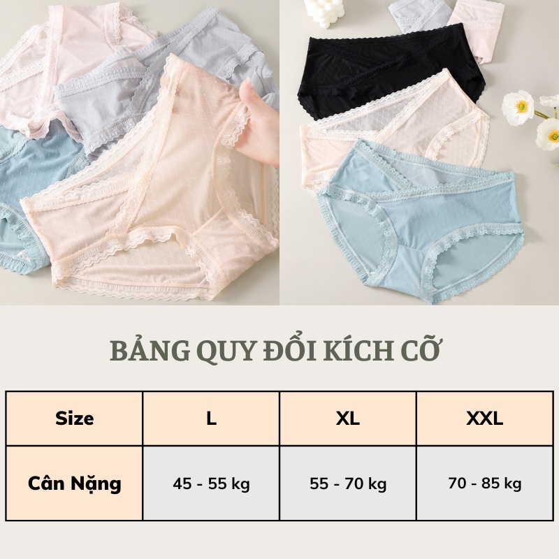 Quần Lót Bầu Larosa Cạp Chéo Chất Cotton Mềm Mại Thoáng Khí Kháng Khuẩn Bigsize Không Lộ Viền LA22Q