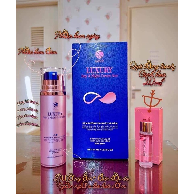 Kem dưỡng da ngày đêm Laco - Laco Luxury Day & Night Cream Duo