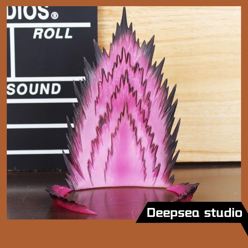 Deepsea studio  qilongzhu SHF air burst special effect piece flame special effect figma ++ support frame hand-held doll model ornament superD