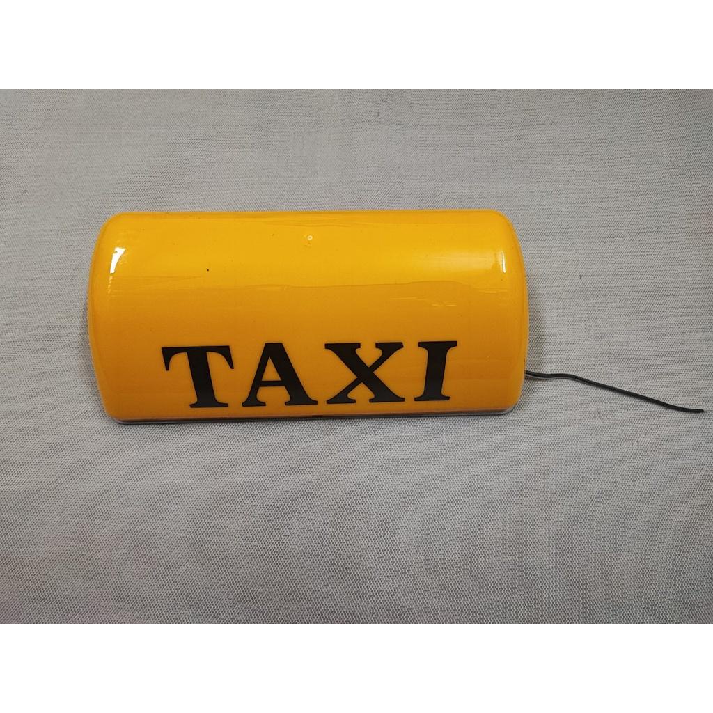Mào TAXI  màu vàng có đèn, đế nam châm
