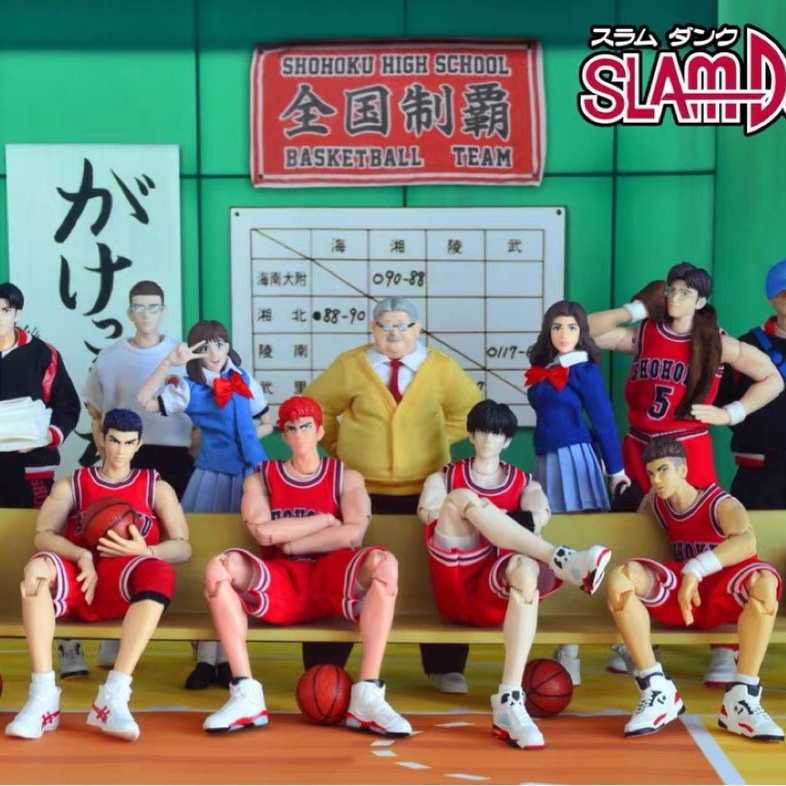 Mô Hình Nhân Vật Kaede Rukawa Mitsui Kotobu Miyagi Ryoda Akagi Twilight Trong Slam Dunk