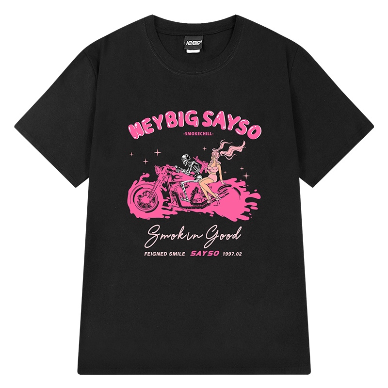 Áo phông Nelly ngắn tay in hình "HEYBIG SAYSO" áo thun