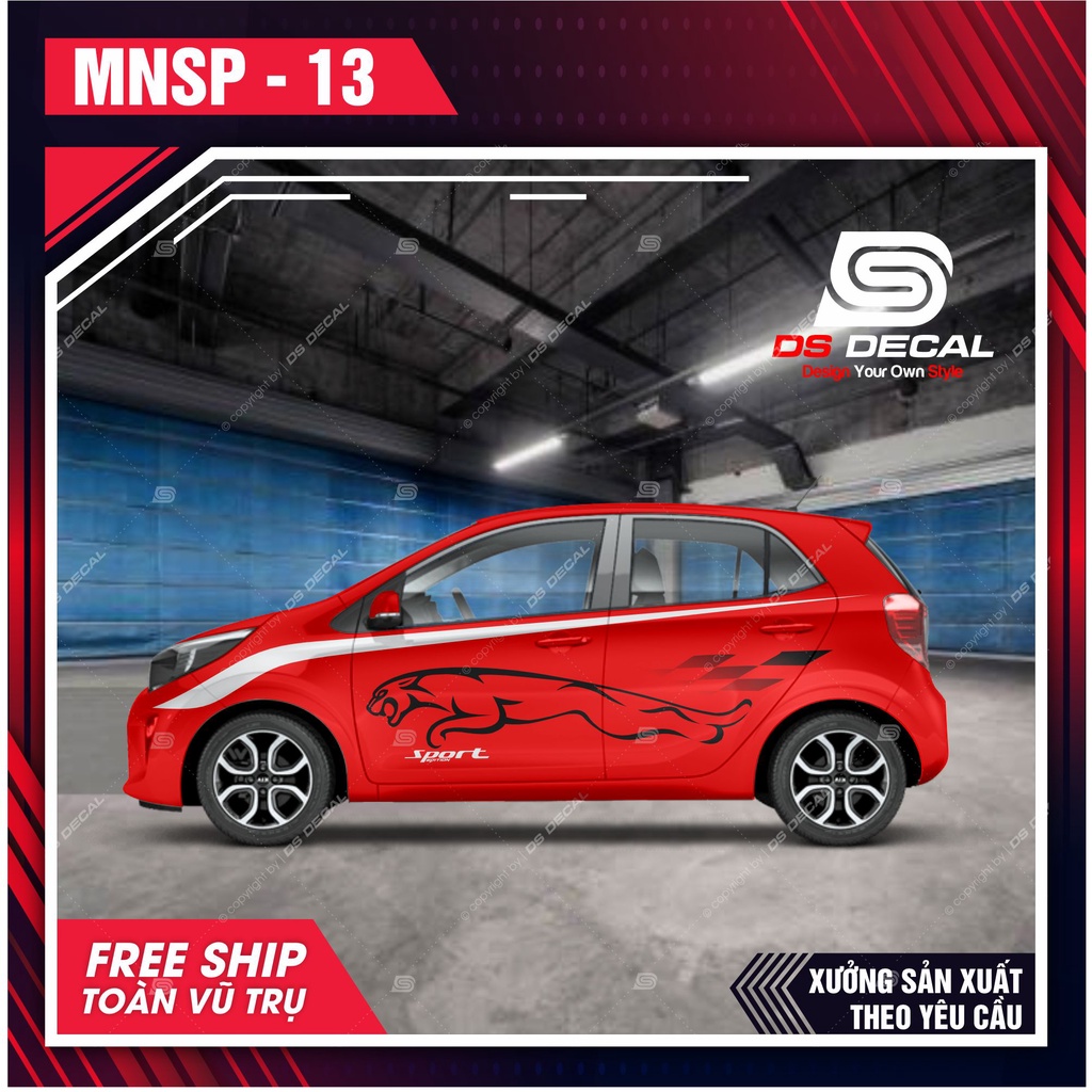 Tem dán xe ô tô Kia Morning - 13 - decal dán xe ô tô - DS Decal