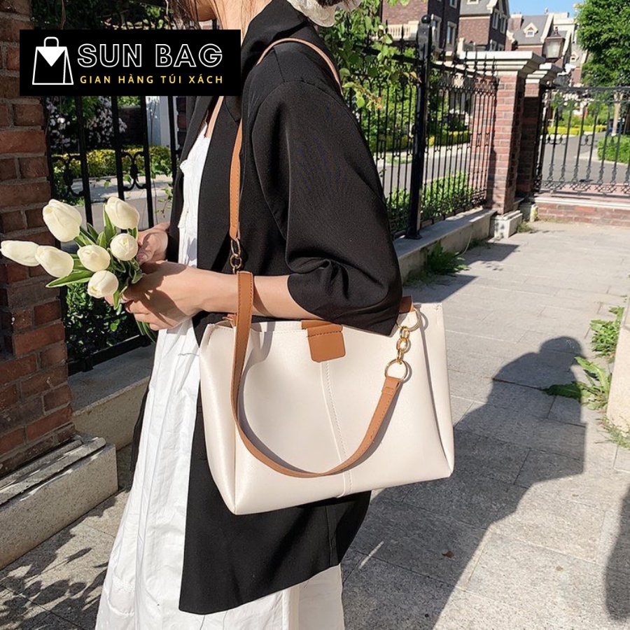 Túi Tote nữ SUN Bag, túi đi chơi, đi học, đi làm, da cao cấp, thời trang, sang trọng SB437 | BigBuy360 - bigbuy360.vn