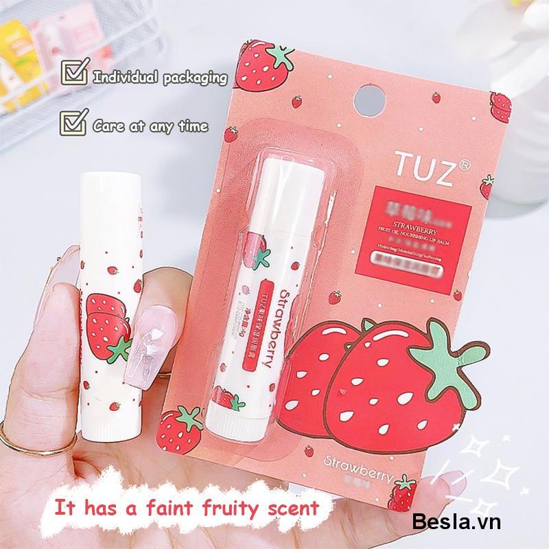 🥟Son Dưỡng Môi Hương Trái Cây Không Màu Cấp Ẩm Chống Nứt Nẻ Cho Nam Nữ
