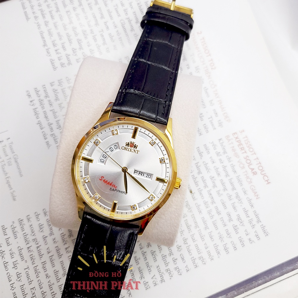 Đồng hồ Nam O.rient Dây Da Kính Sapphire Case 40mm