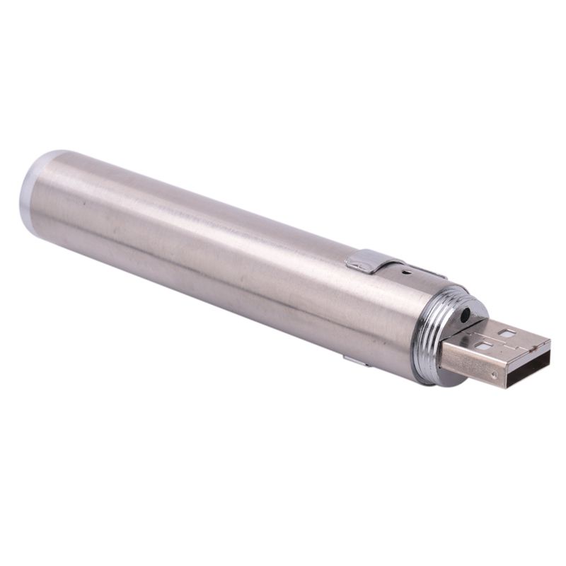 Đèn Pin LED Laser Sạc USB Dạng Bút Mini Chất Lượng Cao Kèm Kẹp Kim Loại