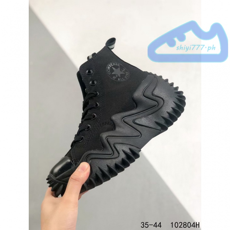 Giày sneakers Converse Đế Cao Màu Đen Kiểu Dáng Trẻ Trung Năng Động