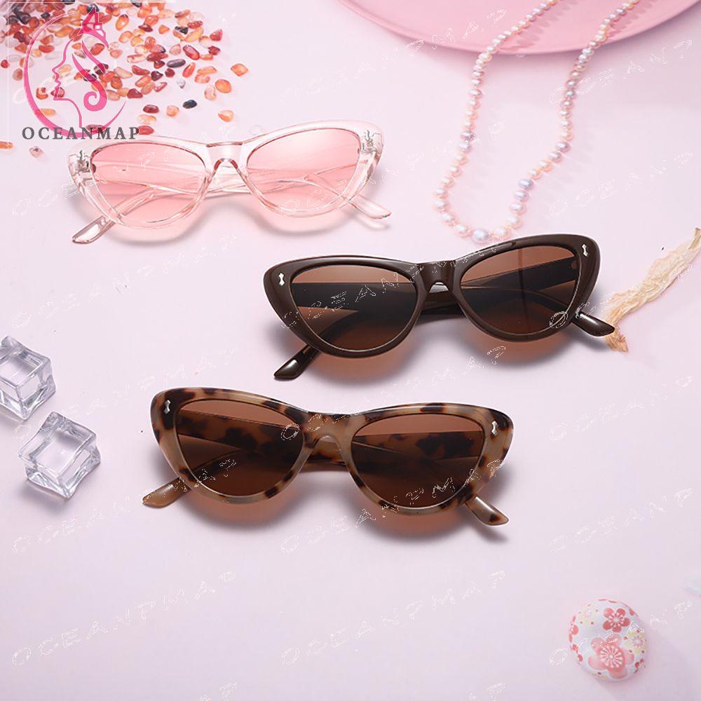 Kính mát gọng tam giác nhỏ phong cách cổ điển thời trang cho nữ