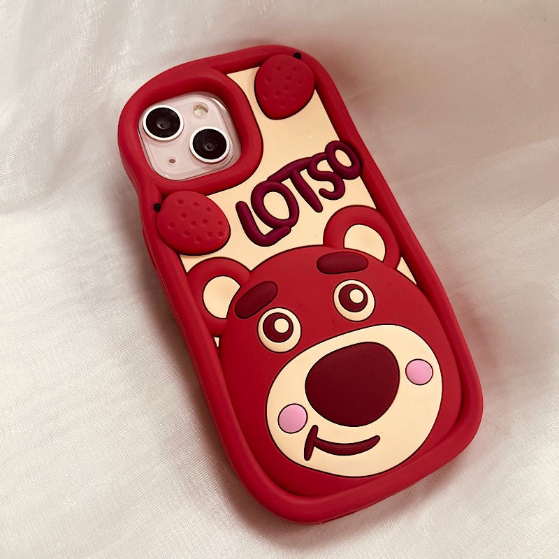 Ốp Điện Thoại Hình Gấu 3D Cho Vivo S1 V23 V20Pro Y21 Y21s Y33s Y20 Y20s Y20i Y12s Y12d Y76 Y77 Y17 Y15 Y12 Y11 V9 X60 X70 X80 X90