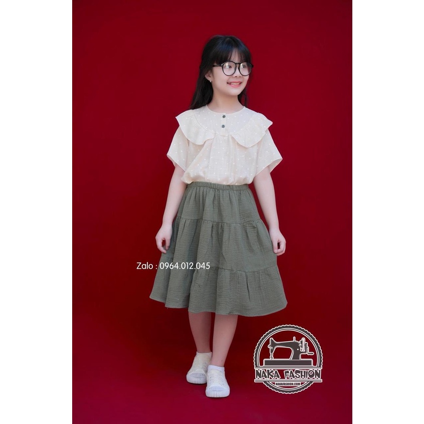 CHÂN VÁY XÔ MUSLIN 3 TẦNG - MSP 2539