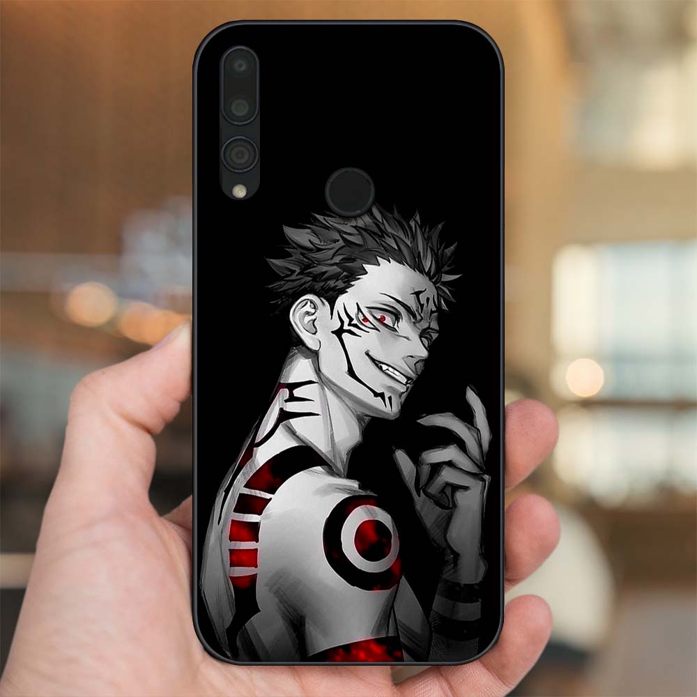 Ốp lưng Huawei Y9 Prime 2019 viền đen in hình Sukuna Yuji Jujutsu Kaisen Chú Thuật Hồi Chiến