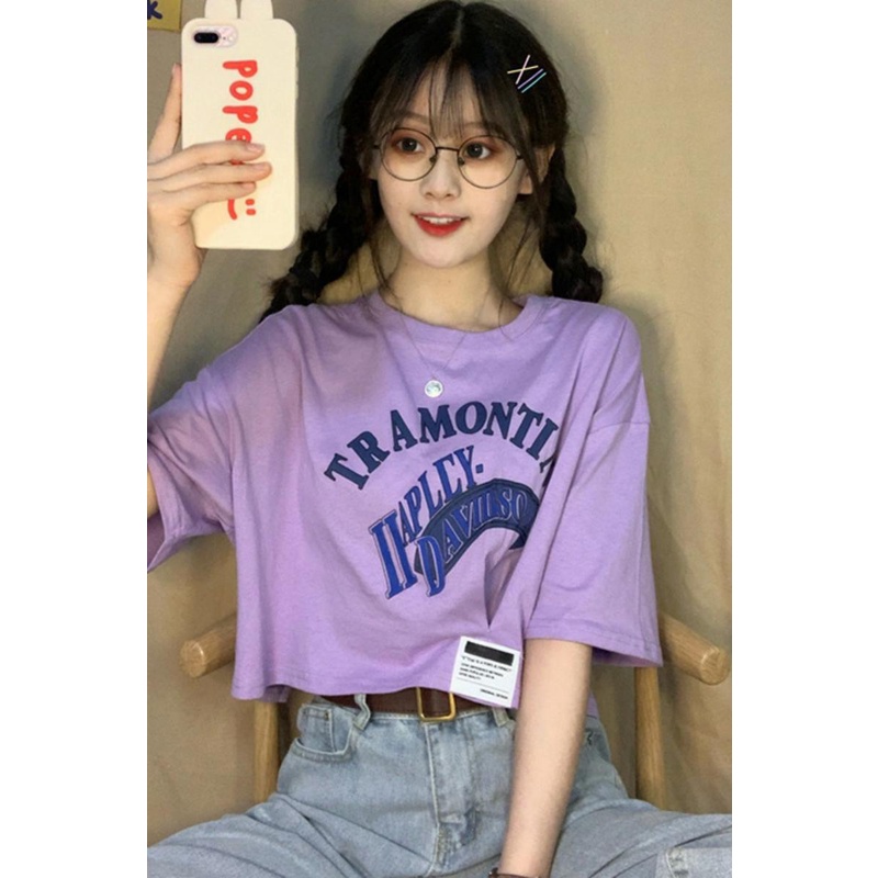 NRVP Áo Thun NgắN Tay DáNg Ôm ThờI Trang Cho Nữ