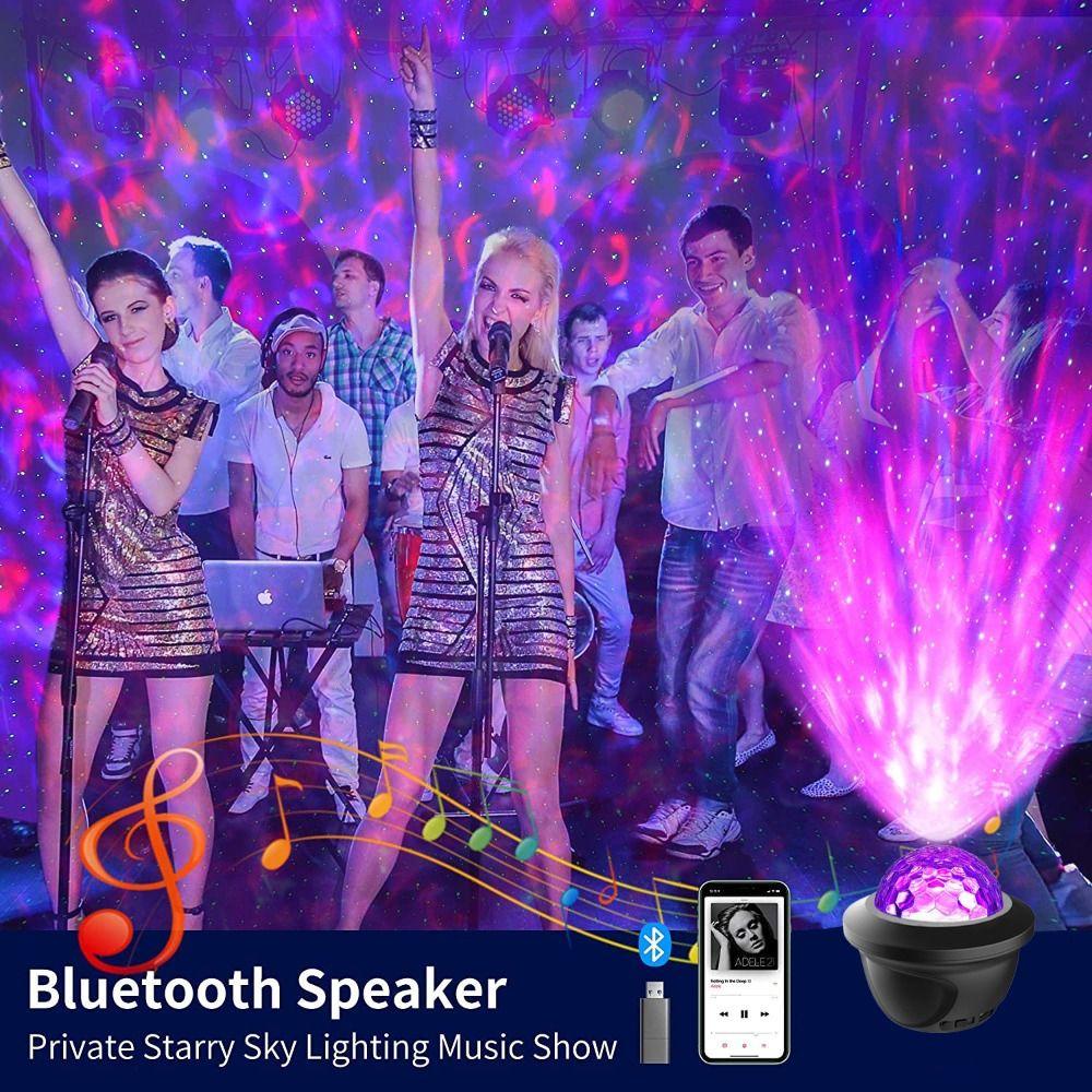 GOGOUP Máy Chiếu Đèn LED Với Kết Nối Bluetooth Với Họa Tiết Bầu Trời Đầy