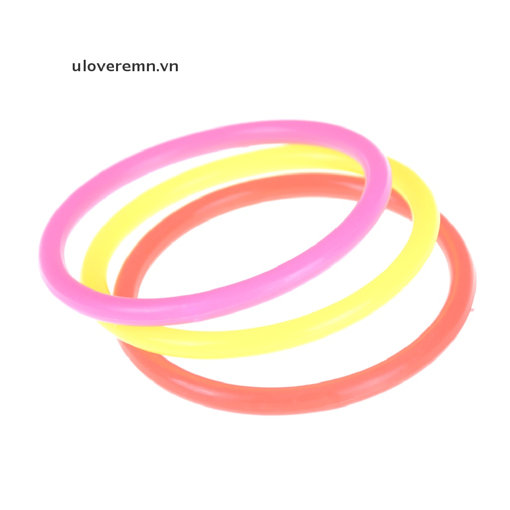 Set 5 Vòng Ném 8cm Bằng Nhựa Nhiều Màu Cho Bé