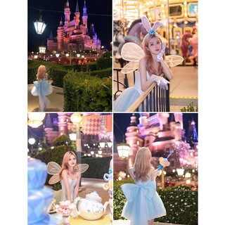 (Hàng Có Sẵn) [Hàng Có Sẵn] Đầm Công Chúa Disney Thắt Nơ