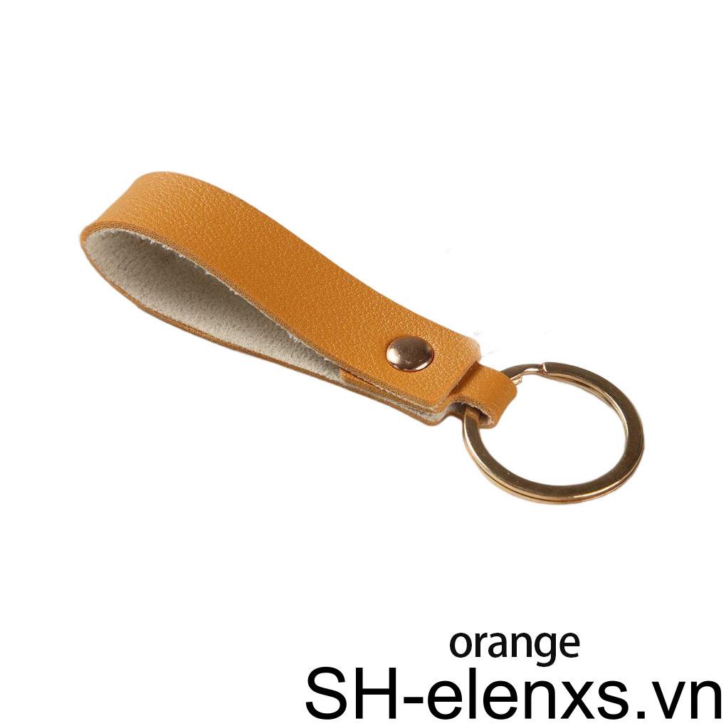 Móc Khóa Dây Da Handmade Màu Hồng Thời Trang Công Sở