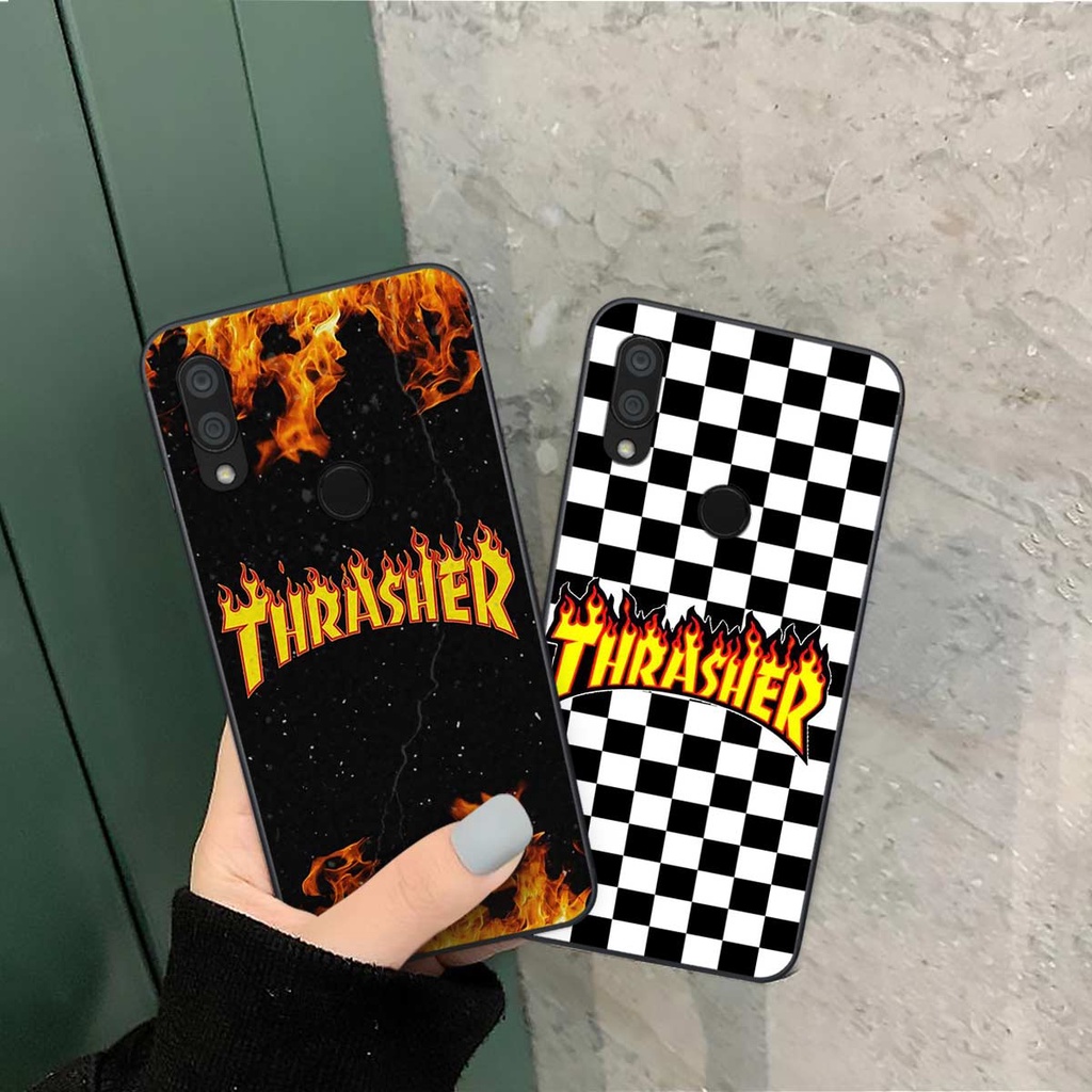 Ốp lưng Xiaomi Redmi 7 hình caro, thời trang hàng hiệu cao cấp, vỏ ốp rẻ đẹp