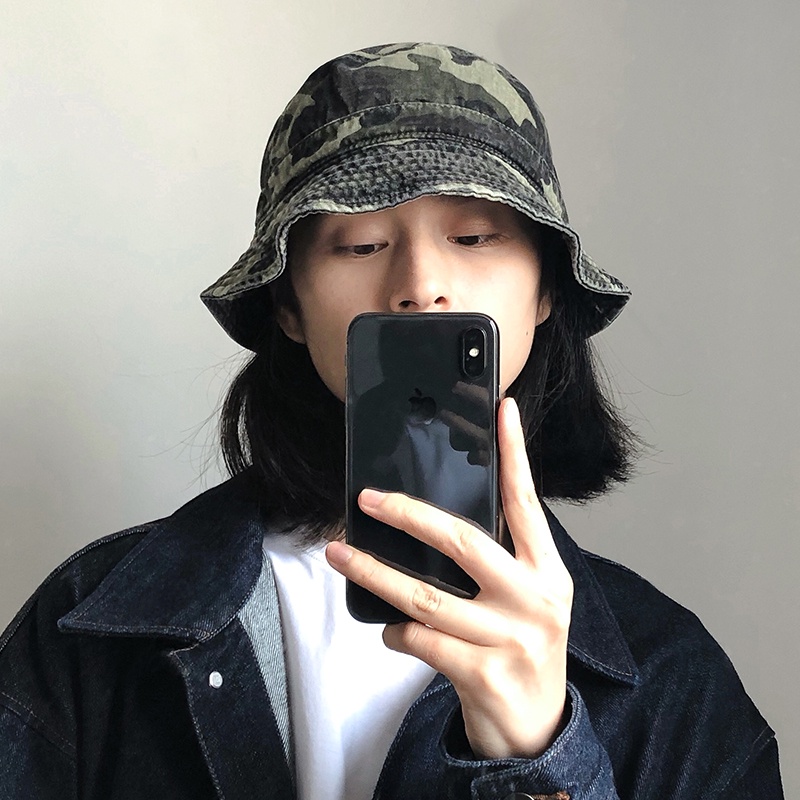 Nón Tai Bèo Chống Nắng Họa Tiết Rằn Ri Kiểu Hip-hop Nhật Hàn Cá Tính Cho Nam Và Nữ