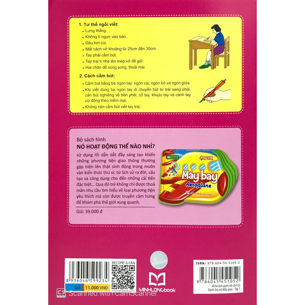 Sách_Mai Em Vào Lớp 1 - Vở Bé Làm Quen Với Chữ Cái