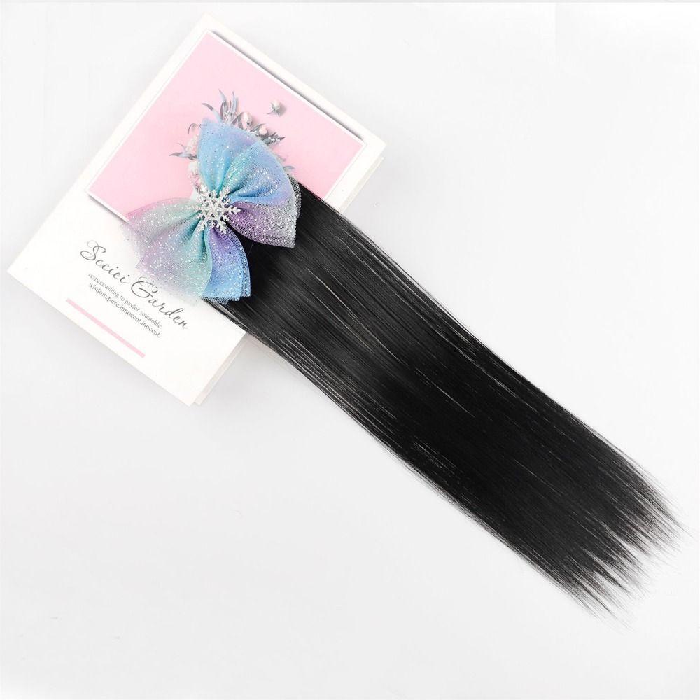 Dây Buộc Tóc Đuôi Ngựa Thẳng Dài Mềm Mịn Chất Lượng Cao Thời Trang Dùng Làm Đạo Cụ Chụp Ảnh