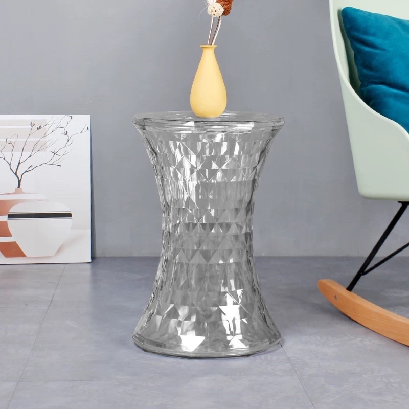 Crystal stool , ghế đẩu acrylic vân pha lê