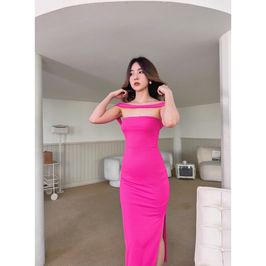 Đầm xẻ tà màu Neon trendy Ulani Dress Gem Clothing SP060777