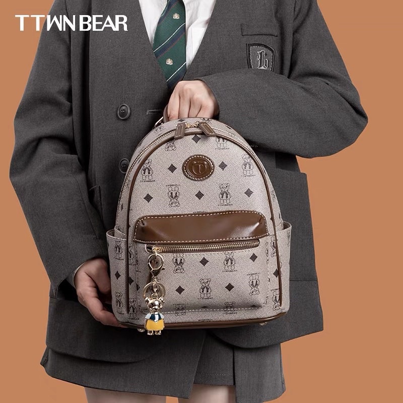 🔥HÀNG CÓ SẴN🔥BALO TTWN nâu 🐻