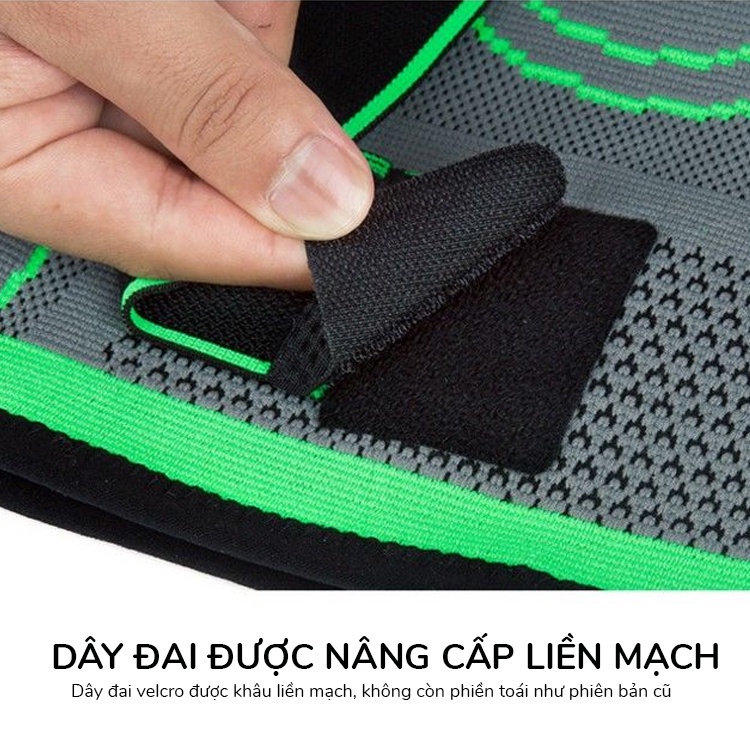 Đai Bảo Vệ Đầu Gối Có Đai Cuốn, Bó Gối Cao Cấp TOPBODY Hỗ Trợ Luyện Tập Thể Dục, Thể Thao KICO-DAGOI01