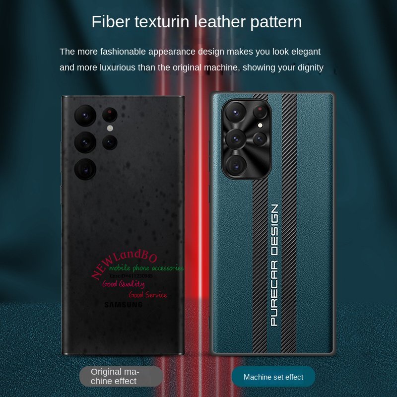 Ốp Điện Thoại Da Dệt Sợi Carbon Cho Samsung Glaxy S23 S22 Note20 Ultra