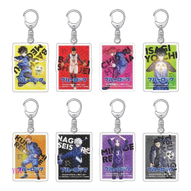 Ygt Móc Chìa Khóa Bằng Thép Không Gỉ In Hình Anime Isagi Yoichi Dễ Thương Cho Nam Và Nữ