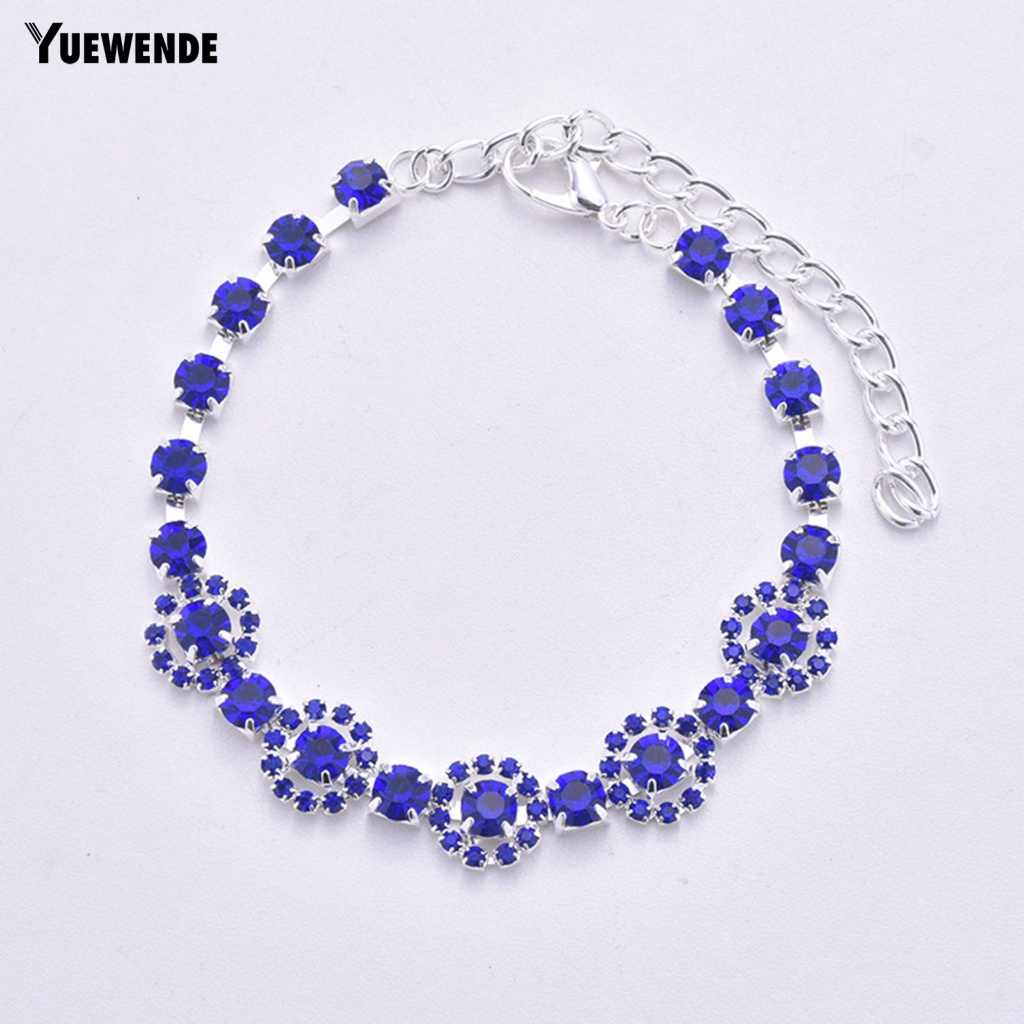 [Yue.z] Vòng Cổ Đính Đá Nhiều Màu Sắc Thanh Lịch Cho Thú Cưng