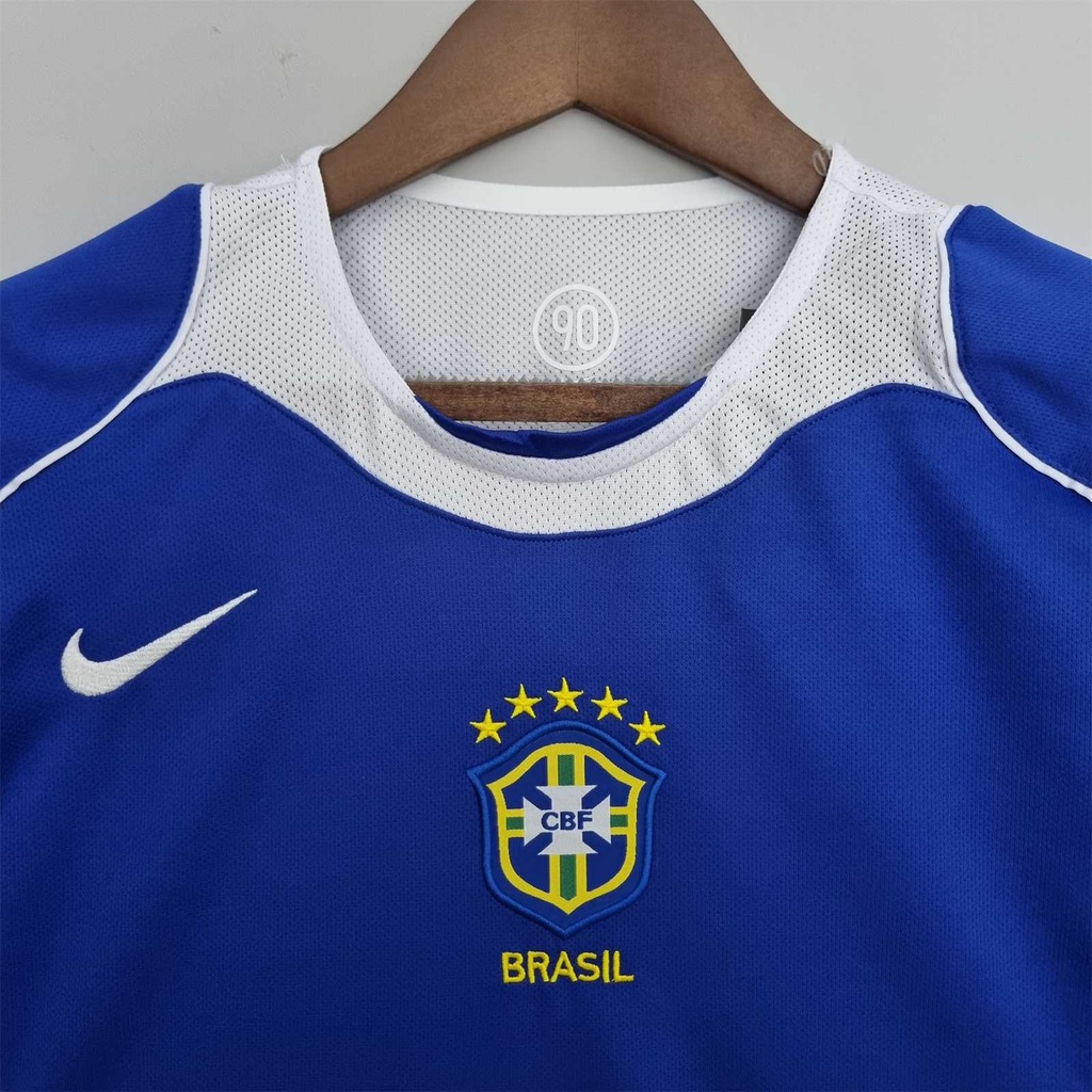 Áo Bóng Đá Đội Tuyển Brazil 2004 Phong Cách Retro