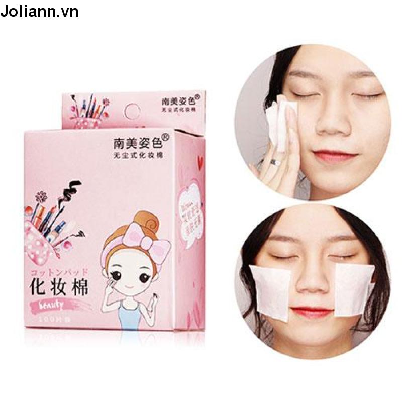 🎐Joliann🎐Bộ 100 miếng bông tẩy trang nhật bản siêu mềm mại chất lượng cao