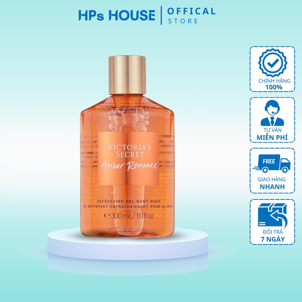 SỮA TẮM DẠNG GEL VICTORIA'S SECRET - Hương AMBER ROMANCE - Chai 300ml